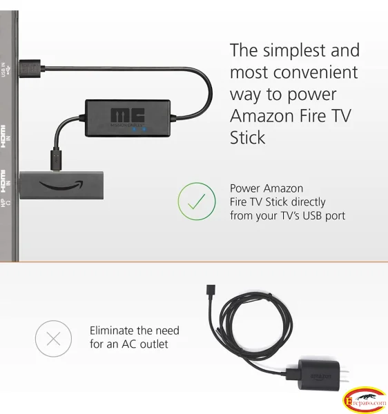 Mission USB Power Cable foe Amazon Fire TV