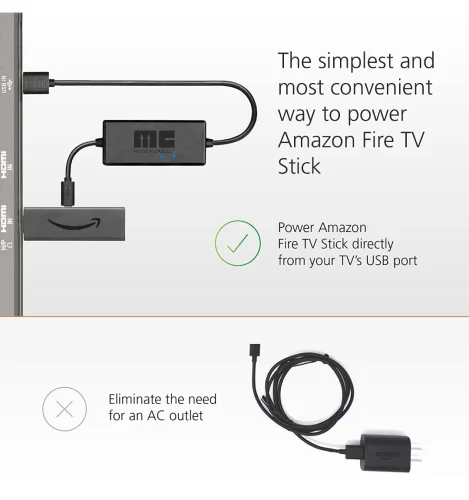 Mission USB Power Cable foe Amazon Fire TV
