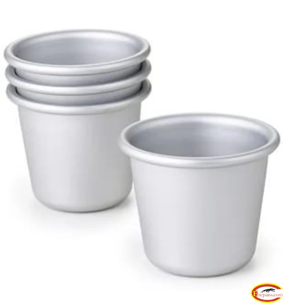 LAKELAND Aluminium Dariole Moulds - Pack of 4