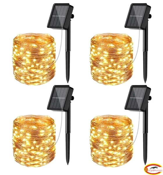 Solar Fairy Lights Outdoor, 12m 120LED Solar String Lights Waterproof 8 Mod