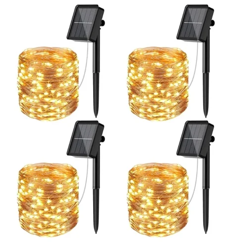 Solar Fairy Lights Outdoor, 12m 120LED Solar String Lights Waterproof 8 Mod
