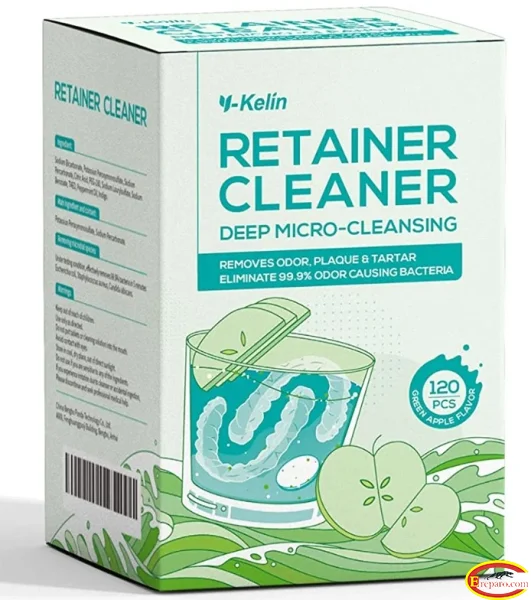 Y-kelin Retainer Cleansing Tablets-120 Tablets Retainer Cleaner 4 Months Su