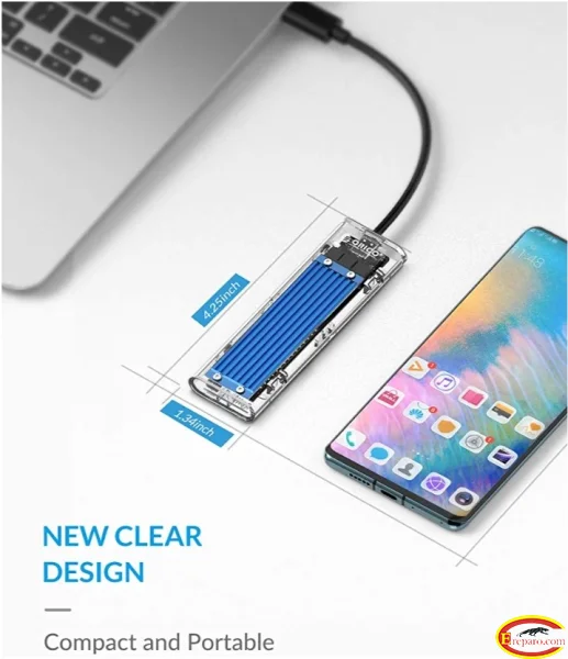 ORICO NVME M.2 to Type-C USB3.1 Gen2 10Gbps Transparent External Solid Stat