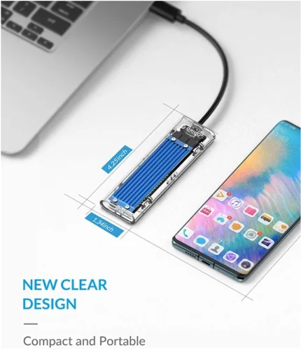 ORICO NVME M.2 to Type-C USB3.1 Gen2 10Gbps Transparent External Solid Stat