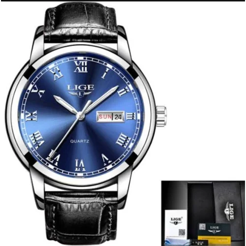 LIGE MENS WATCHES TOP BRAND LUXURY LEATHER CASUAL MEN ARMY MILITARY SPORT QUARTZ-WATCH