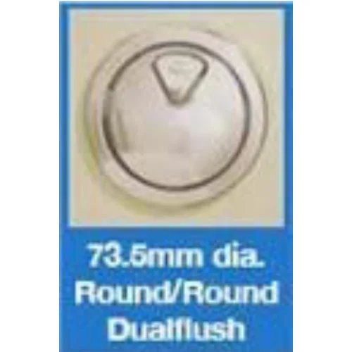 Thomas Dudley PSPLEV315921 Chrome Vantage Dual Flush Round Button in by Thomas Dudley