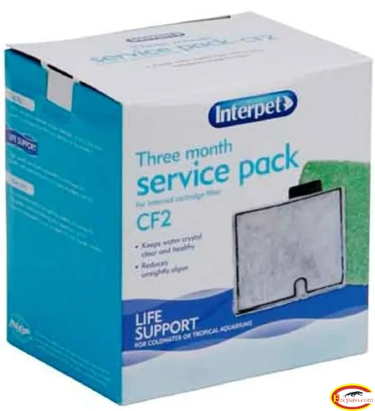 Interpet 3 Month Service Pack for the Interpet Internal Cartridge Filter CF2 (3 x Filter Cartridge)