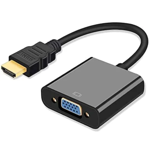 HDMI to VGA, 1080P Compatible HDMI to VGA Adapter for Computer, Laptop, PC, Monitor, HDTV