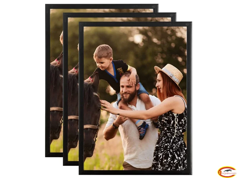 Pack of 3 Galeria Photo Frames A4 (21x29.7 cm) Resin photo frame with protective glass pane
