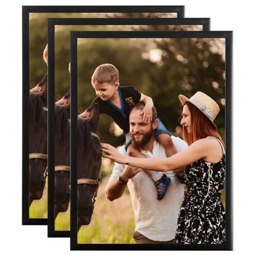 Pack of 3 Galeria Photo Frames A4 (21x29.7 cm) Resin photo frame with protective glass pane
