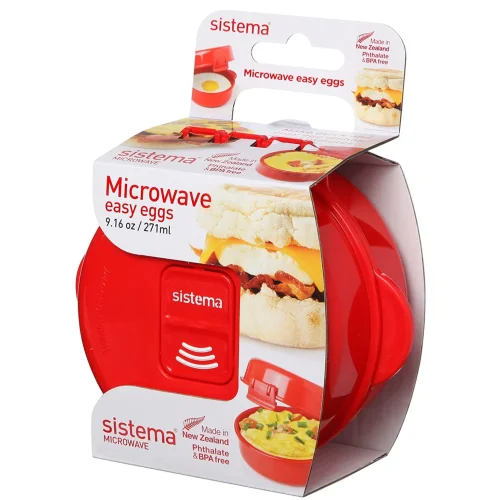 Microwave Egg Cooker Easy Eggs | Egg Poacher with Steam Release Vent | 270 ml | BPA-Free | R