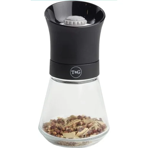 T&G CrushGrind Spice Mill with Removable Glass Base, 12.5 cm