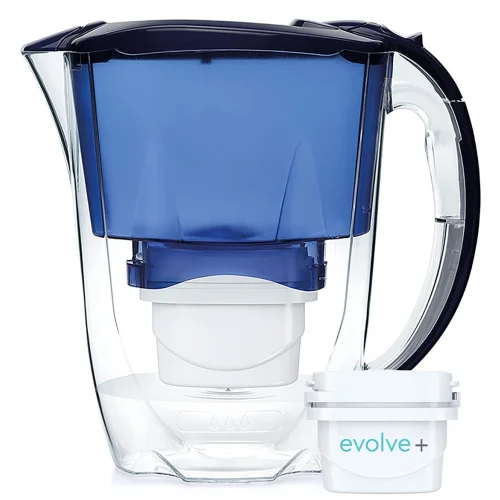 Aqua Optima PJ0673 Oria Fridge Water Filter Jug for Reduction of microplastics, Chlorine, limescale