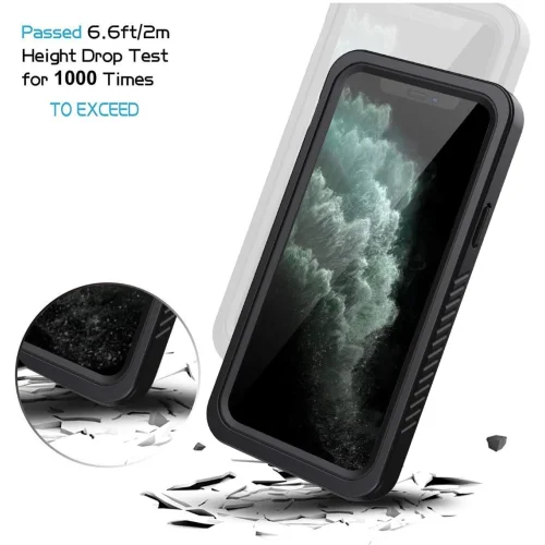 Lanhiem iPhone 11 Pro Case, IP68 Waterproof Dustproof Shockproof Case with Built-in Screen Protector