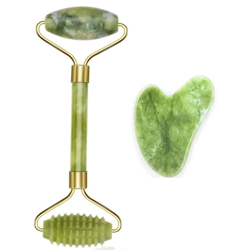 Jade Roller, Gua Sha Massage Set
