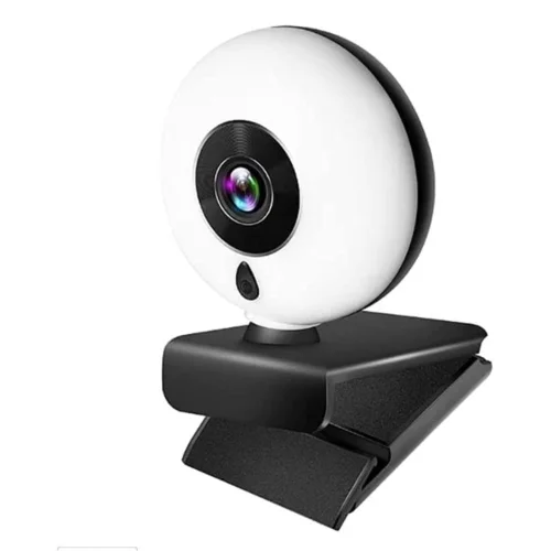 1080P 2K HD Webcam Ring Light Stable Clear Autofocus Driver-free