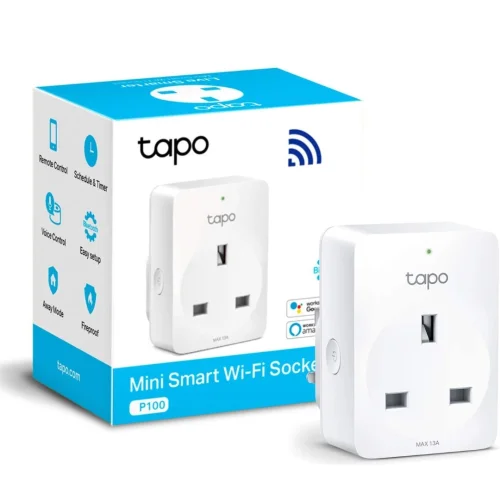 TP-Link Tapo Smart Plug Wi-Fi , Wireless Smart Socket, Device Sharing, Without Energy Monitoring
