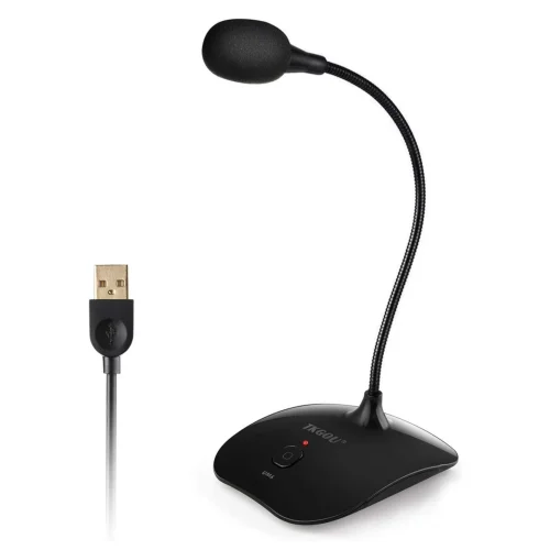 USB Microphone for Computer - Plug&Play Recording Microphone with Mute Button