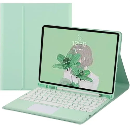 Bluetooth Touch Pad Keyboard Case CoverFor Samsung Galaxy Tab S7 FE T730 12.4''