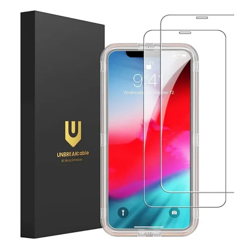 Screen Protector for iPhone X/XS/ 11 Pro, Double Shatterproof Tempered Glass 5.8 inch - 2 Pack