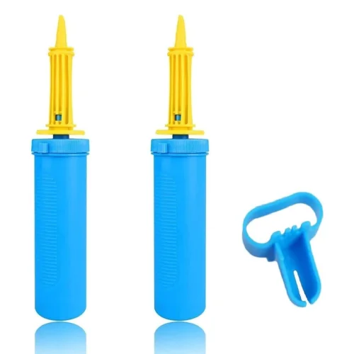 2 Pack Balloon Pump, Hand Manual Inflator with Balloons Tie Tool