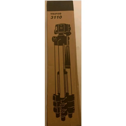 Tripod 3110 Portable and Foldable Metal Tripod with Mobile Clip Holder