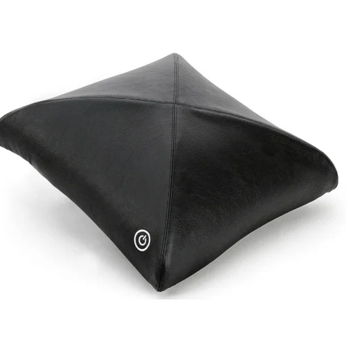 Luxury Shiatsu V-Spring Massage Pillow with Heat- Black