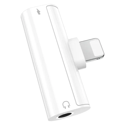 Headphone Jack Adapter for iPhone, 2in1 3.5mm Earphone Jack AUX Audio +  Charger Cable Splitter