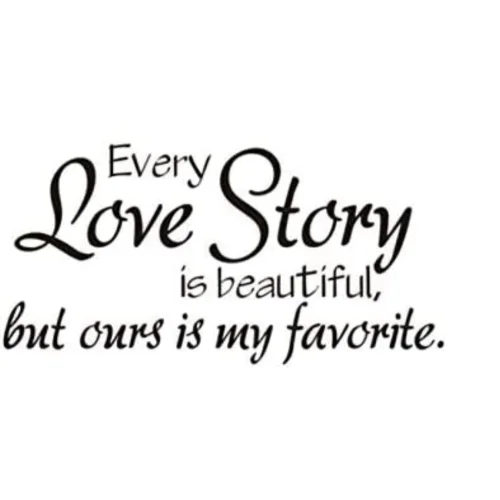 Stickers Wall Decorations Motivational Short Sentence Wall Sticker Love Short Sentence - Black and