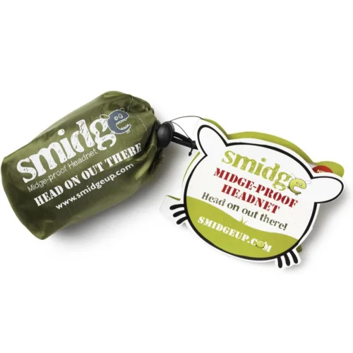 Smidge Midge and Mosquito-Proof Super Lightweight Head Net - Green, One Size