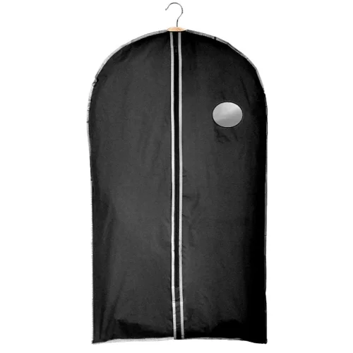 Suit Cover Garment Bag, Black, Pack of 6, Clothing Travel Bag, Shower Proof