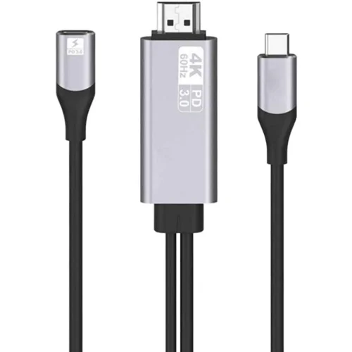 USB C to HDMI Cable for Nintendo Switch, iNassen 1.8M 4K@60Hz Type-C HDMI Female Adapter