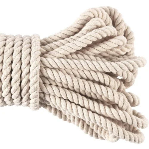 50 Feet Thick Cotton Rope Macrame Cord for Wall Garden Plant Hangers Knitting  Crafting