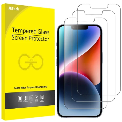 Screen Protector for iPhone 14 Plus 6.7-Inch, Tempered Glass Film, 3-Pack
