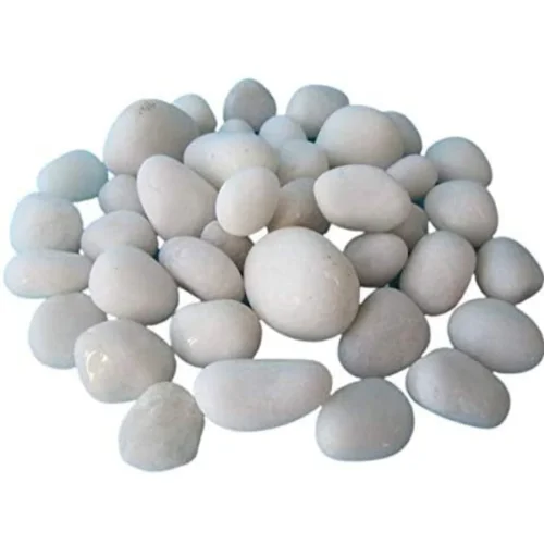 STONED-1 Kilo White Pearl Stones Pebbles Home Garden Water Feature