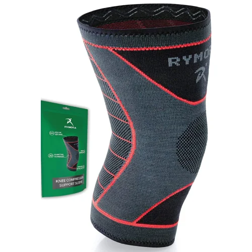 Rymora Knee Support Brace for Woman and Man- Knee Compression Sleeves, Comfortable and Secure