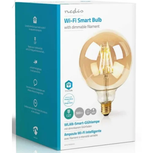 Nedis SmartLife Wifi LED Filament 125mm Smart Bulb - Warm White - E27