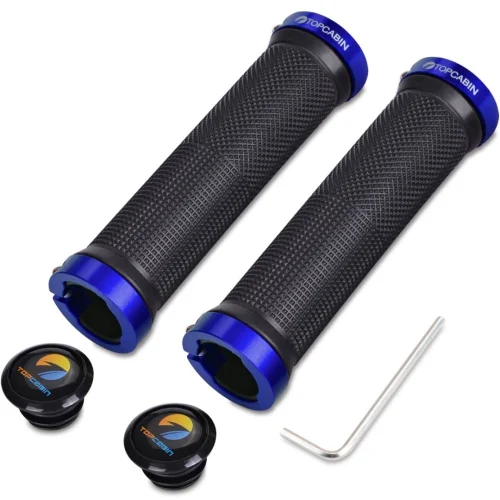Bike Grips Double Lock on Locking Bicycle Handlebar Grips Cycle Bicycle Mountain Bike BMX Floding