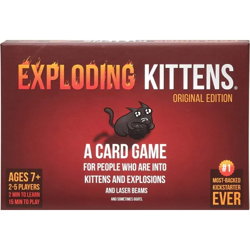 Original Edition by Exploding Kittens - Card Games for Adults Teens & Kids - Fun Family Games