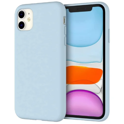 Silicone Case for iPhone 11- 6.1-Inch, Silky-soft touch Full-Body , Shockproof cover with Microfiber