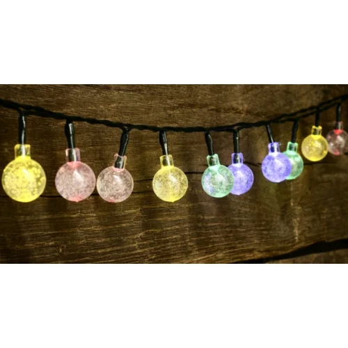 30 LED Crystal Ball Solar Party Fairy Outdoor String Lights
