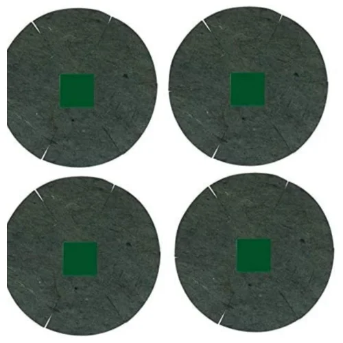 4 x Jute Hanging Basket Liner - 16-Inch Green hanging basket liner