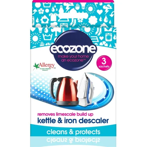 Ecozone Kettle & Iron Descaler -Easy Use Sachets Powerful Limescale Removal
