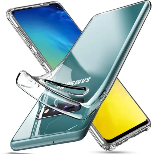 Galaxy S10 Case Clear Back TPU Gel Case Shock Absorption Technology