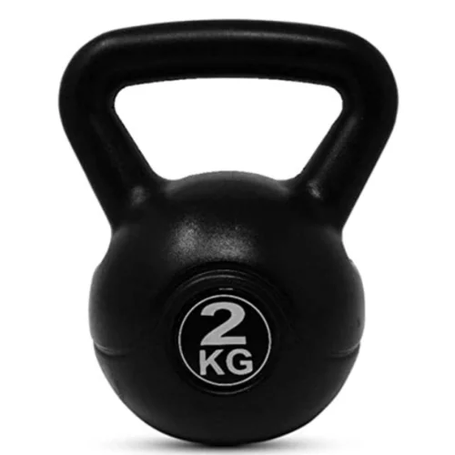 EXTREME FITNESS Vinyl Kettlebell Strength Weight Fitness Home Gym Workouts Kettlebells 2kg