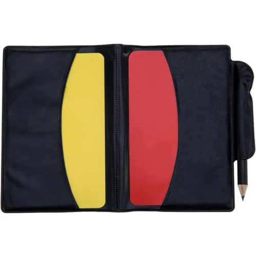 Matory MFUOE Referee Card Set Warning Referee Red and Yellow Cards Score Book with Pencil
