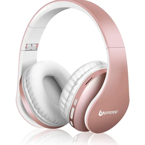 Wireless Bluetooth Over Ear Headphones, Foldable Wireless and Wired Stereo Headset Built-in Mic
