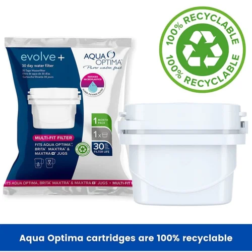 Aqua Optima EPS612 Evolve plus 30 Day Water Filter Cartridge, 6 Pack, Old Version