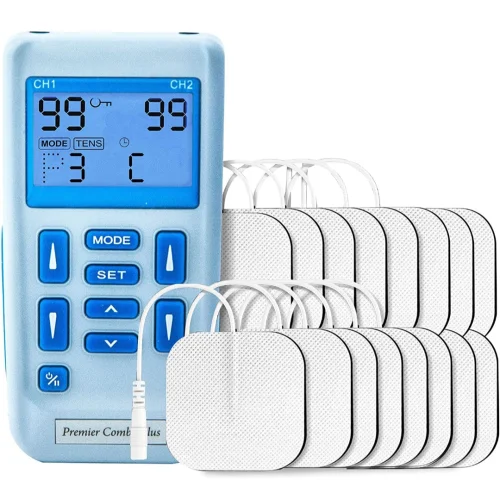 Dual Channel Tens and Muscle Stimulator with 30 Pre-Set Programs for Muscle Strengthening