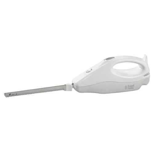 Knife with dual serated 203mm stainless steel blades, Power & blade release button